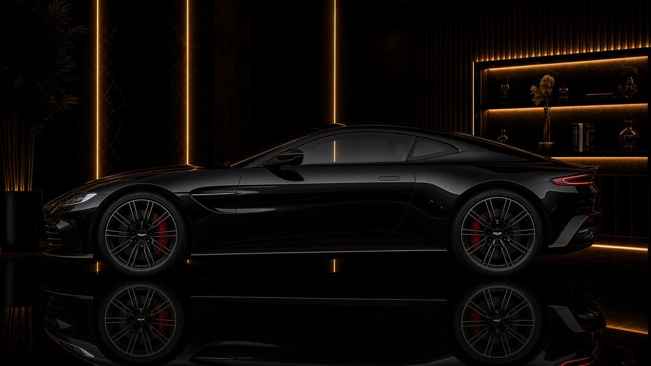 Aston Martin Vantage vantage angle side profile