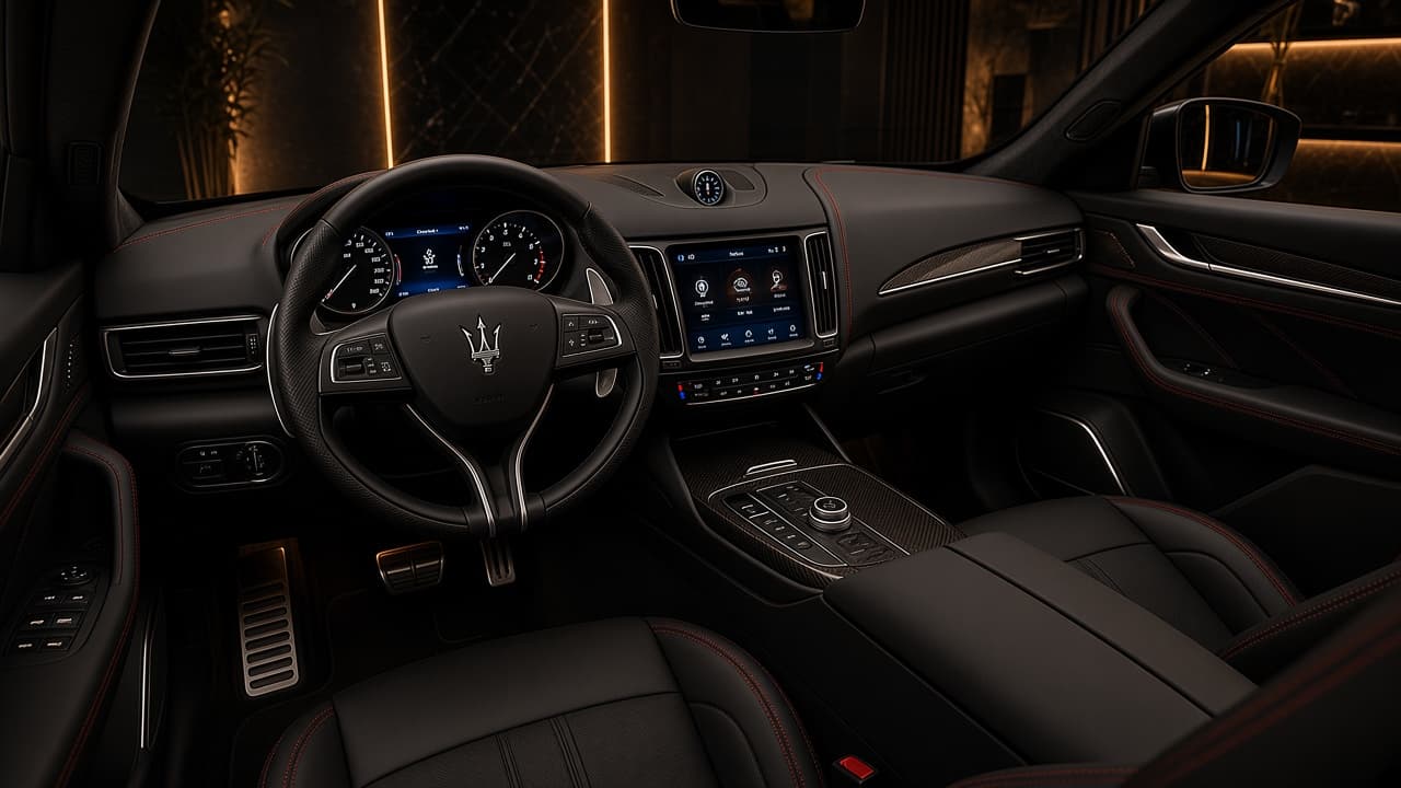 Maserati Levante Trofeo levante trofeo interior cockpit