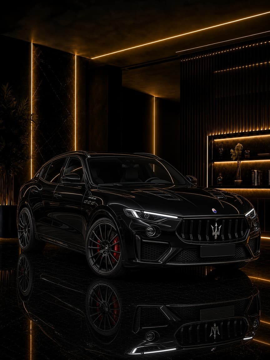 Actual Maserati Levante Trofeo rental car in Dubai with DreamRides luxury car rental UAE
