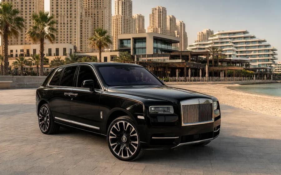 Rolls-Royce Cullinan at JBR Beach, Dubai