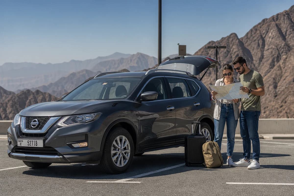 Fuel and timing checklist for long scenic rental drives from Dubai into the UAE mountains