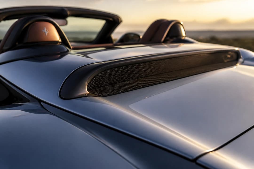 Luxury convertible retractable hardtop roof detail for convertible vs luxury SUV rental Dubai open-top choice