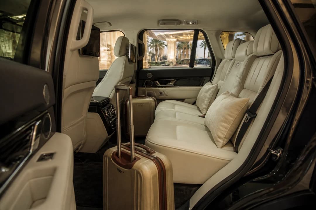 Best luxury car Dubai cabin choice: quiet SUV rear seats for family soft bags and hotel hops