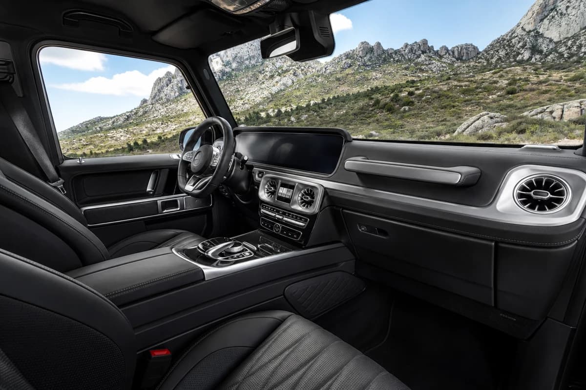 Mercedes-AMG G63 cabin for luxury performance SUV rental in Dubai