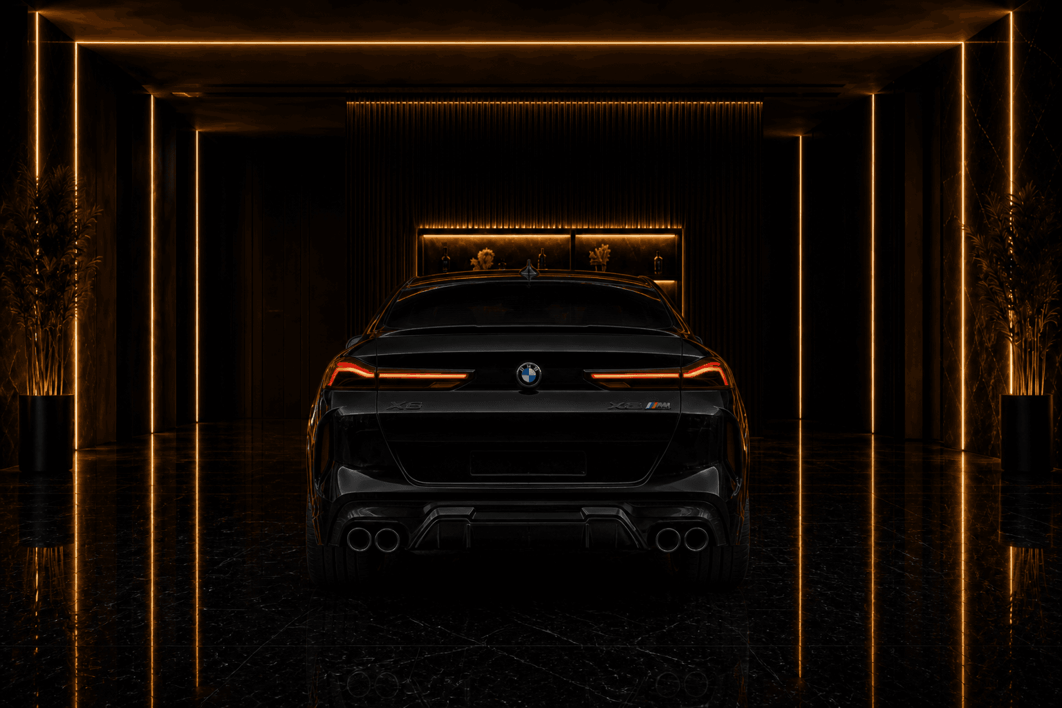 BMW X6M x6m angle rear