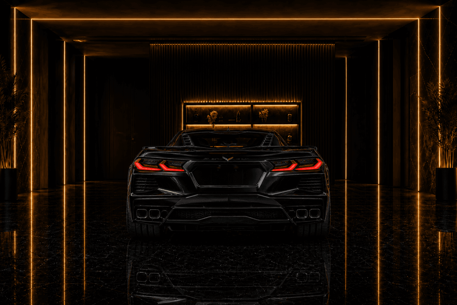 Chevrolet Corvette corvette angle rear