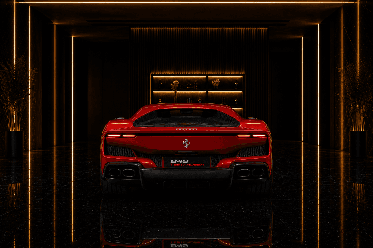 Ferrari 849 Testarossa 849 testarossa angle rear