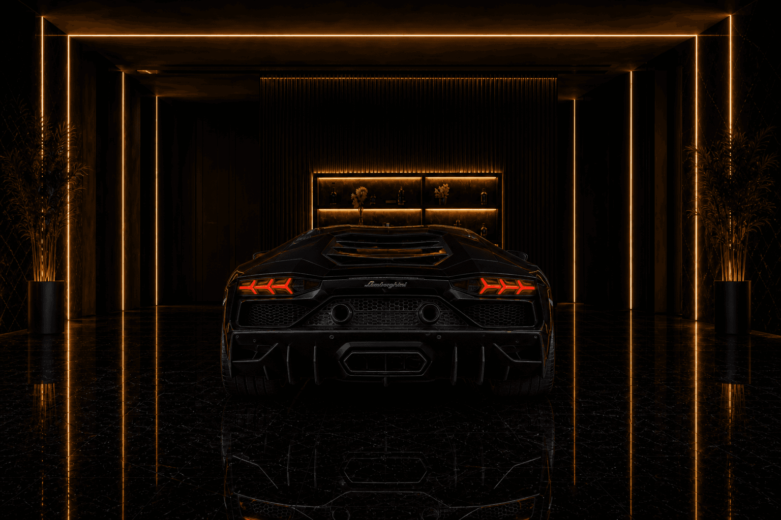 Lamborghini Aventador aventador angle rear