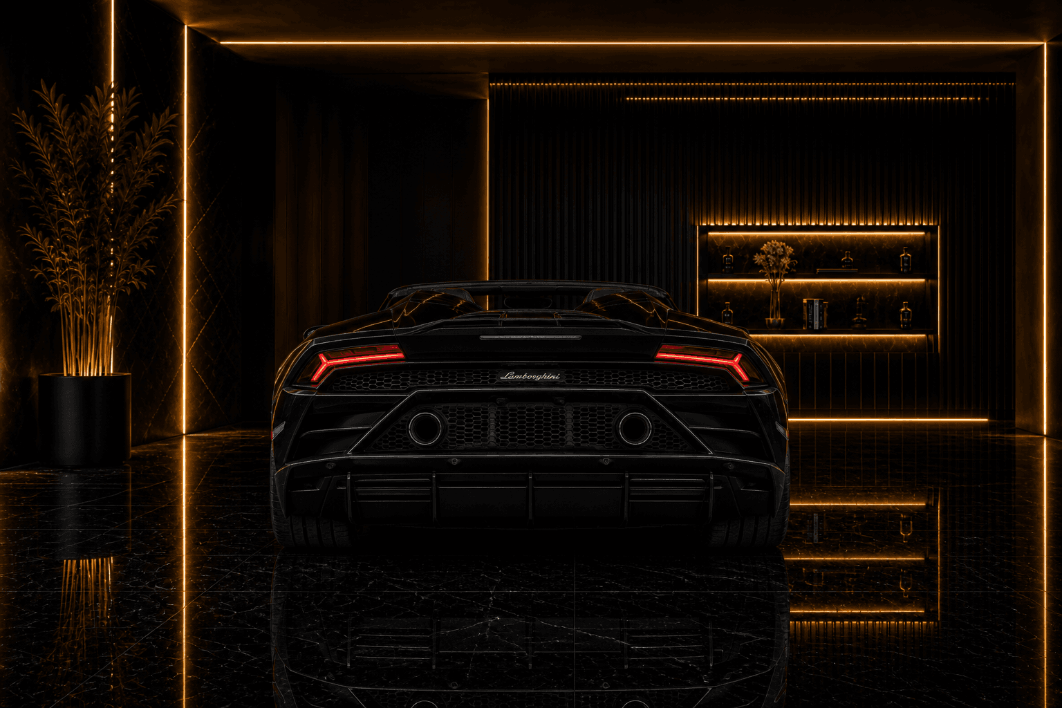 Lamborghini Huracan EVO Spyder huracan evo spyder angle rear