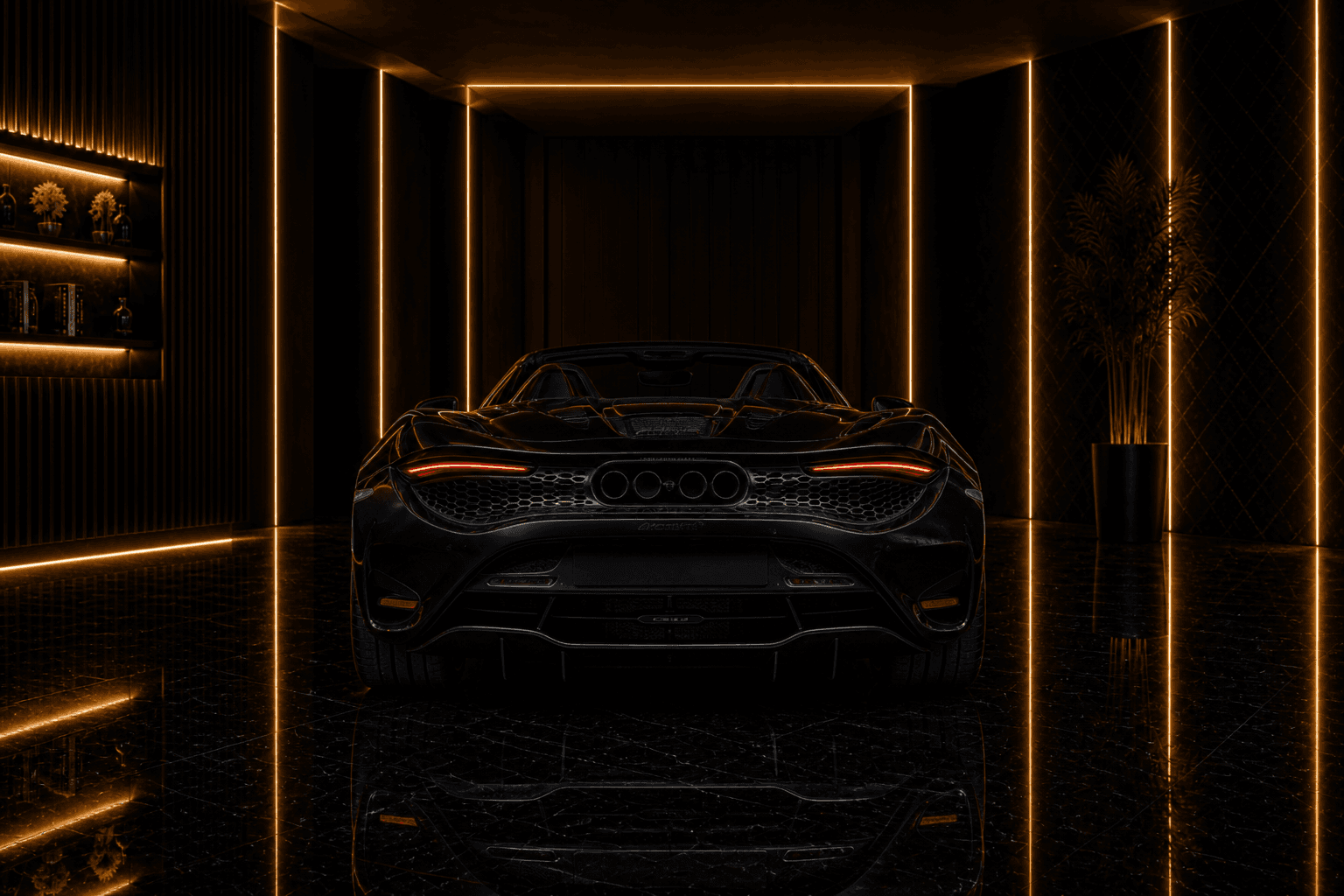 Mclaren 750s Spider 750s spider angle rear