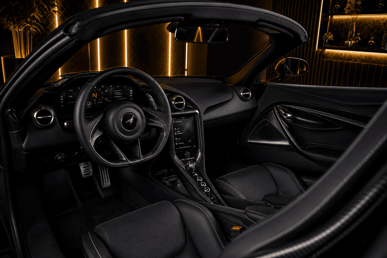 Mclaren 750s Spider 750s spider interior cockpit