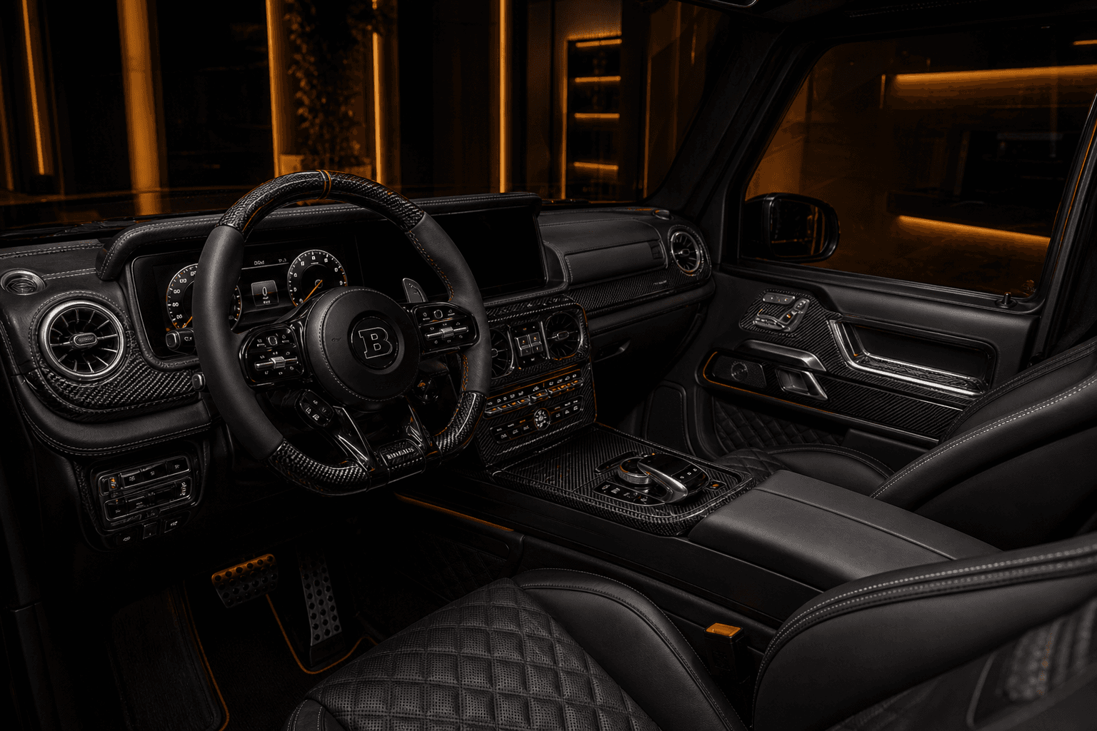 Mercedes-Benz G63 Brabus 900 Rocket g63 brabus 900 interior cockpit