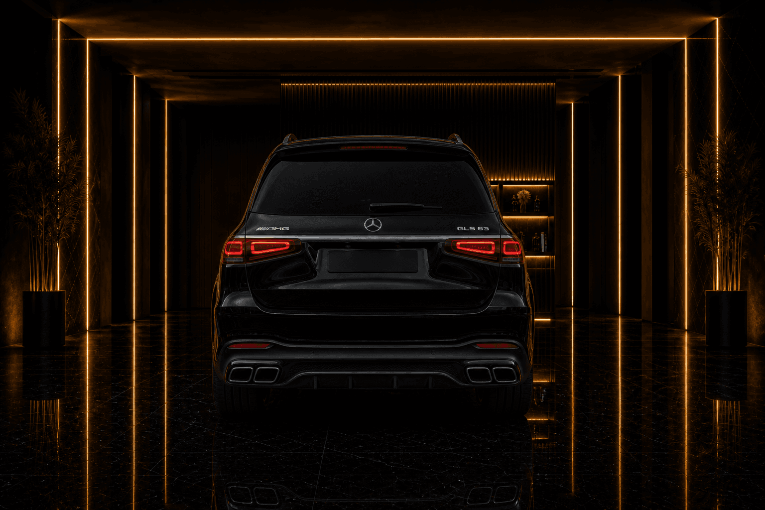 Mercedes-Benz Gls63 gls63 angle rear