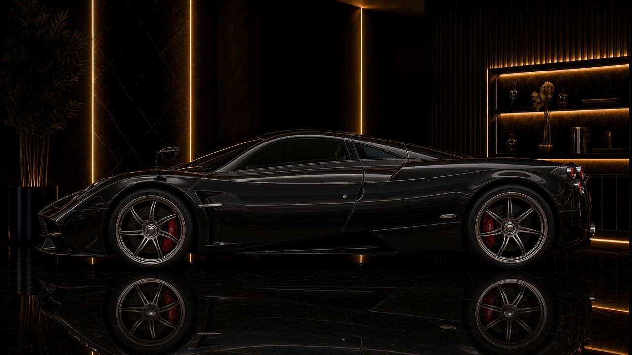 Pagani Huayra huayra angle side profile