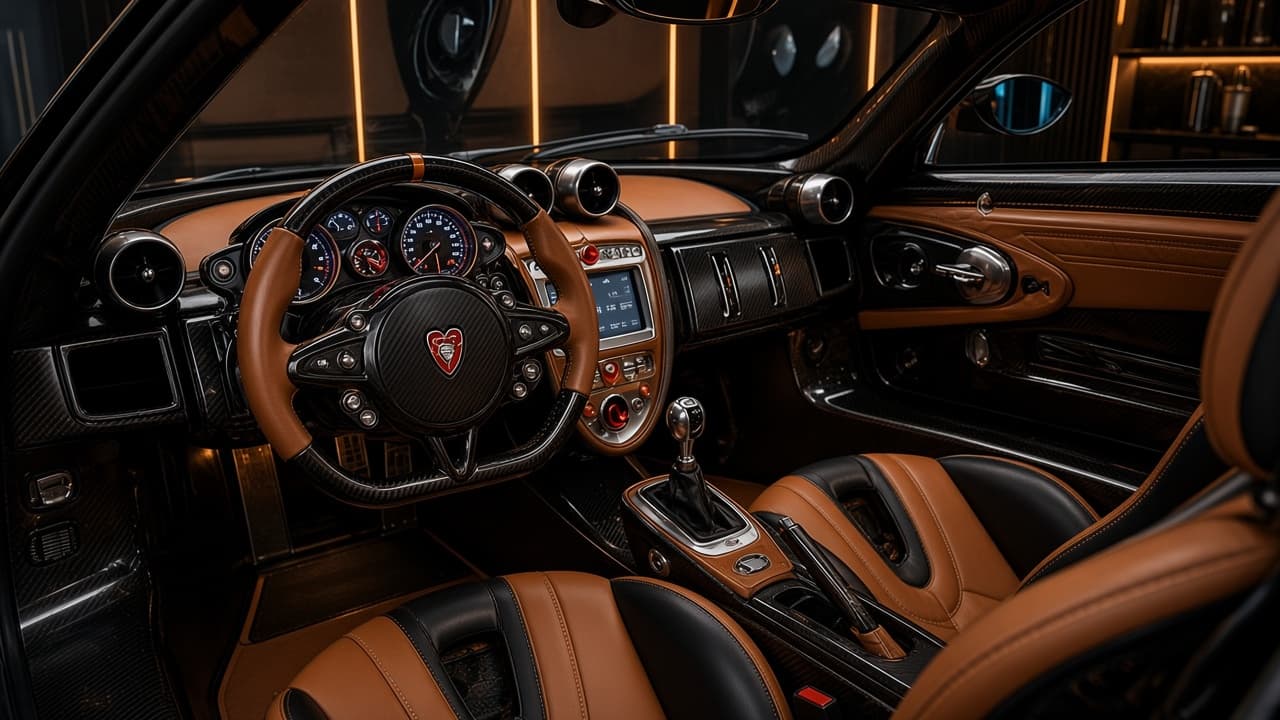 Pagani Huayra huayra interior cockpit