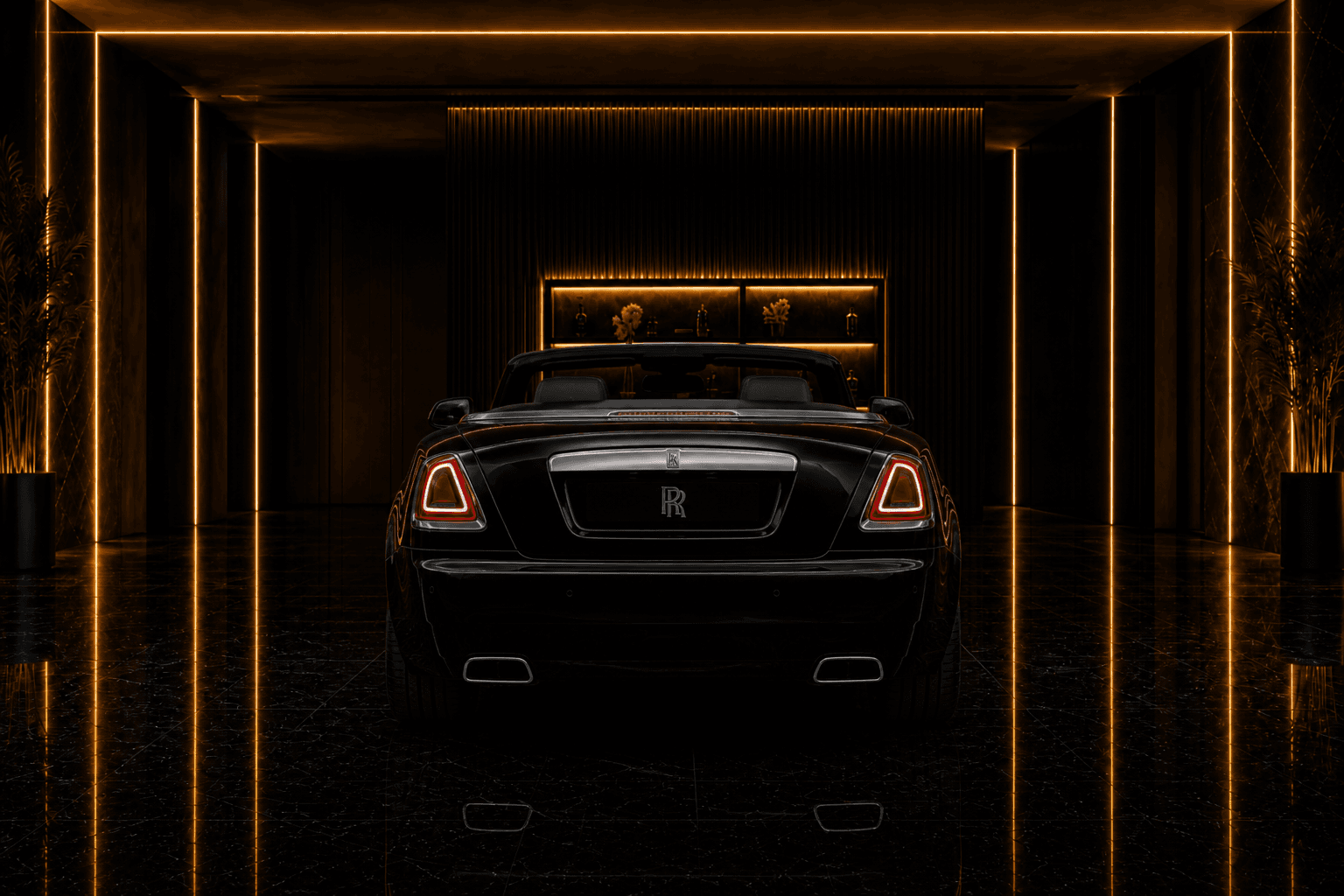 Rolls-Royce Dawn dawn angle rear