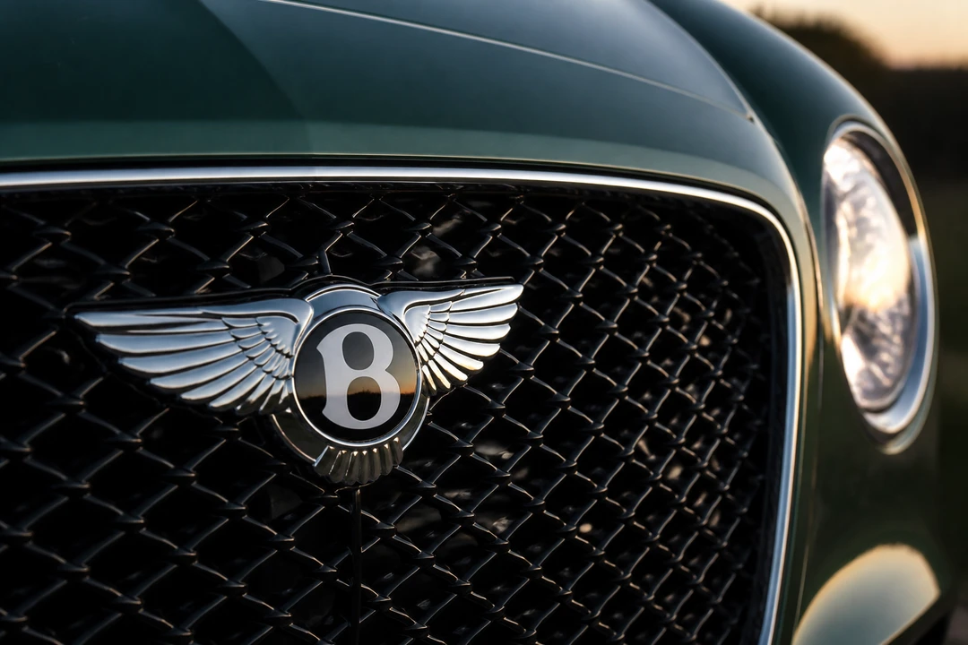 Bentley Continental GT Speed flying B matrix grille for Bentley rental Dubai guide identity
