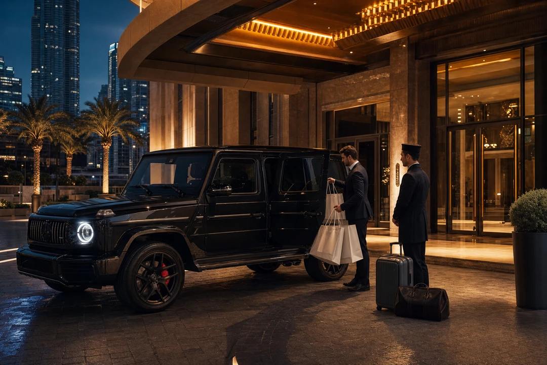 Mercedes-Benz G63 Brabus SUV practicality for Downtown Dubai towers and group arrivals