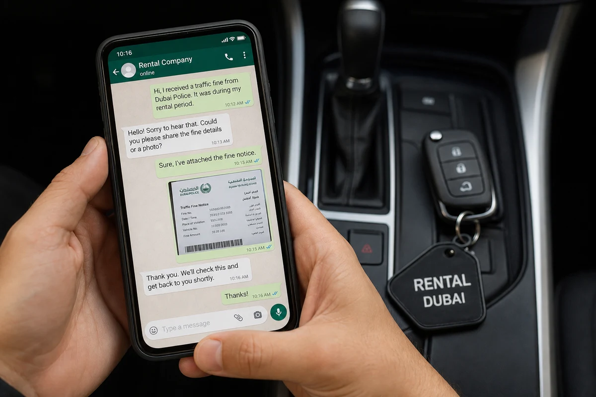 Step by step checklist for processing rental traffic fines in Dubai