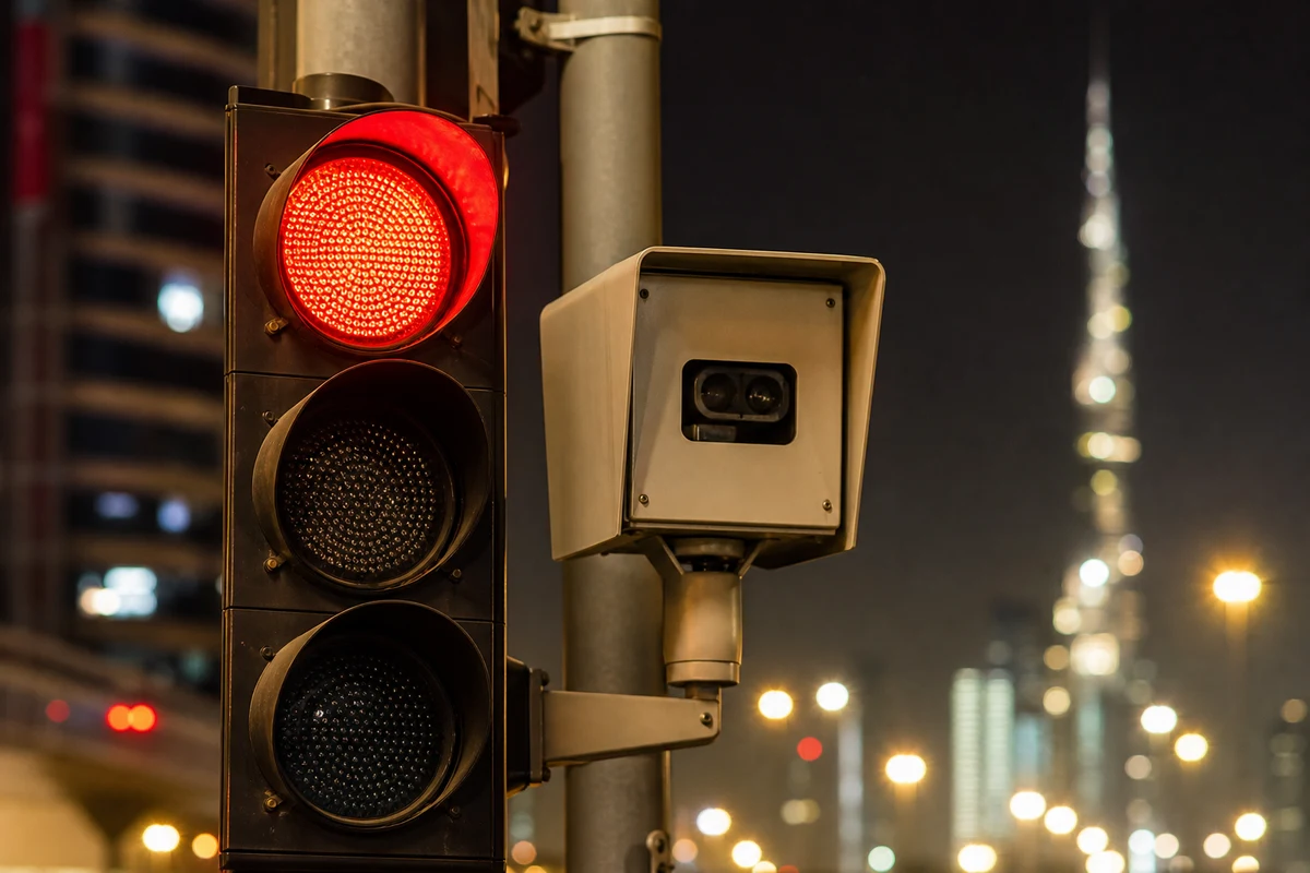 Rental fine processing checklist for Dubai red light camera violations