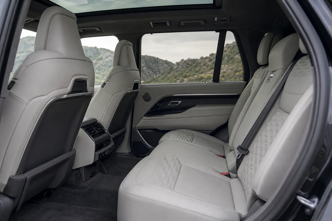 Luxury SUV rear cabin leather seats for luxury SUV vs supercar Dubai passenger comfort