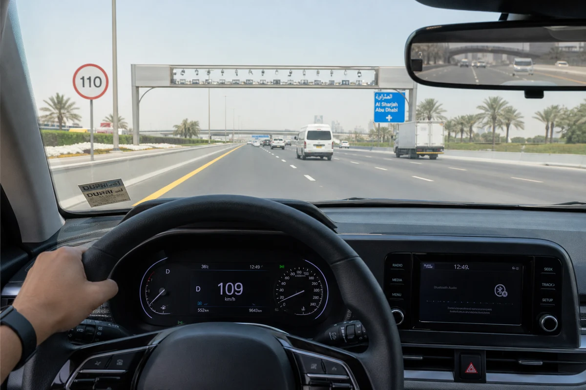 Traffic fine workflow notes for UAE rental plate notices and posting delays