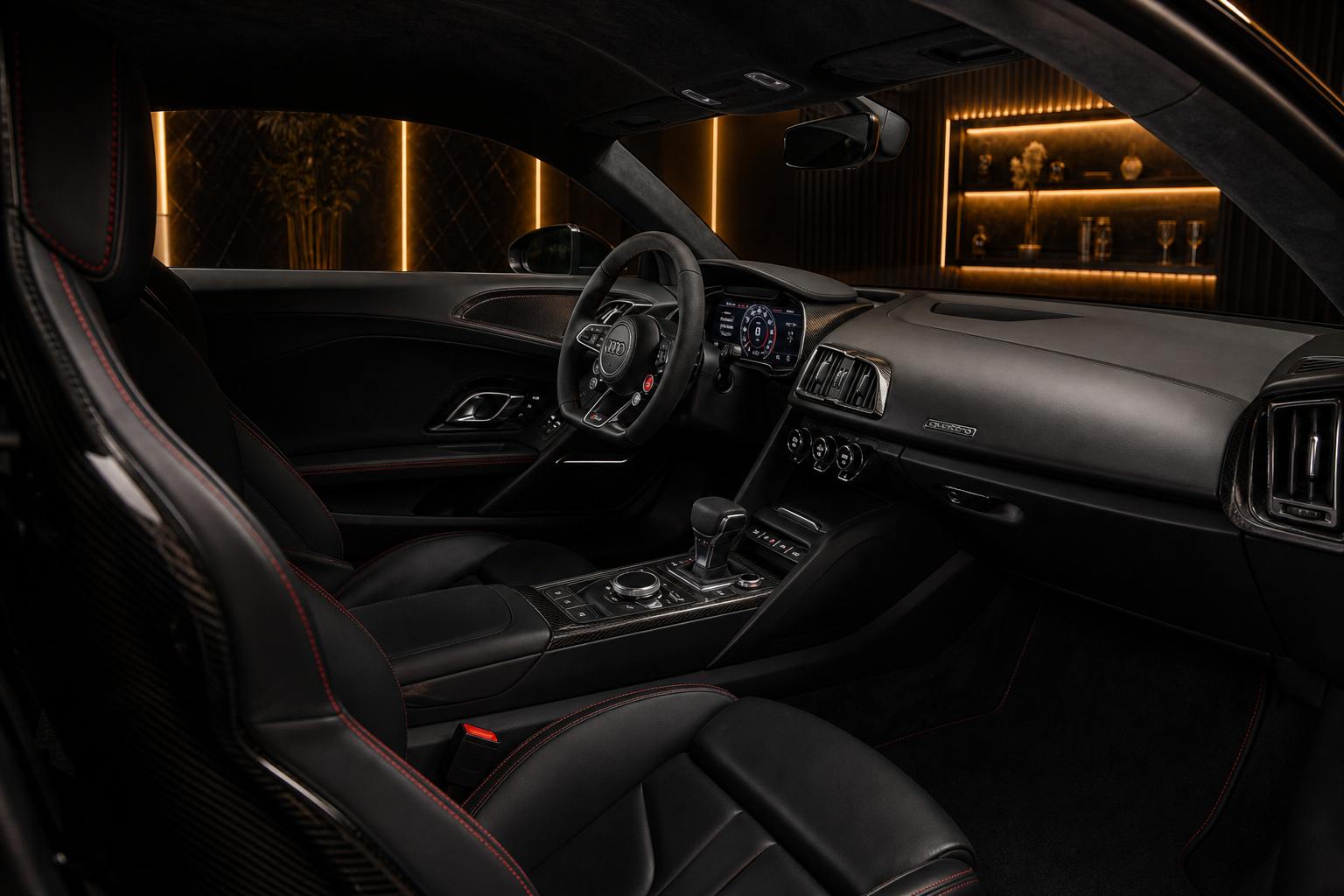 Audi R8 r8 interior cockpit