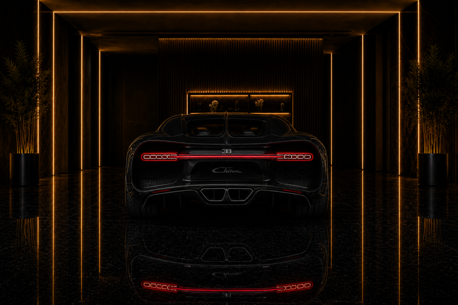 Bugatti Chiron chiron angle rear