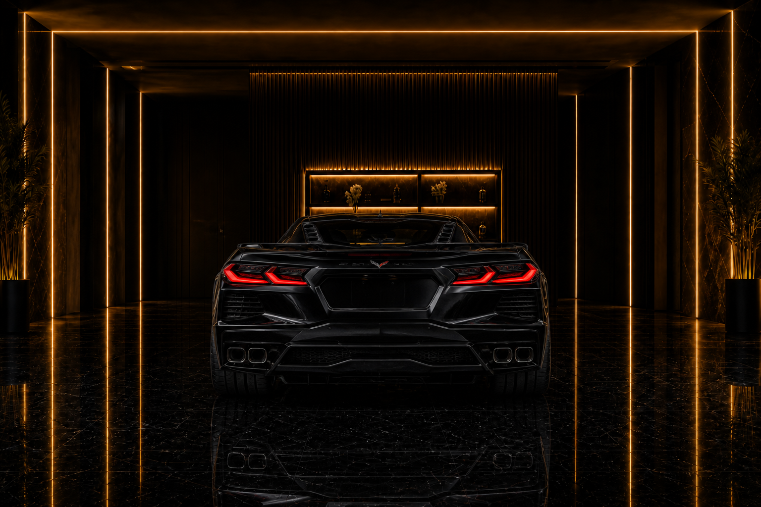 Chevrolet Corvette corvette angle rear