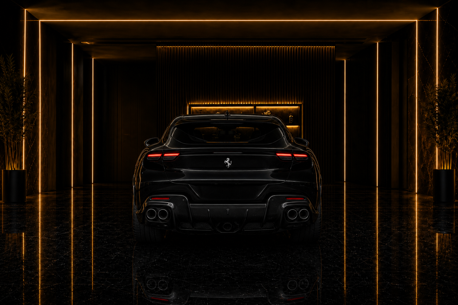 Ferrari Purosangue purosangue angle rear