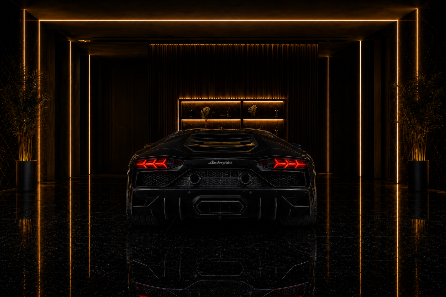 Lamborghini Aventador aventador angle rear