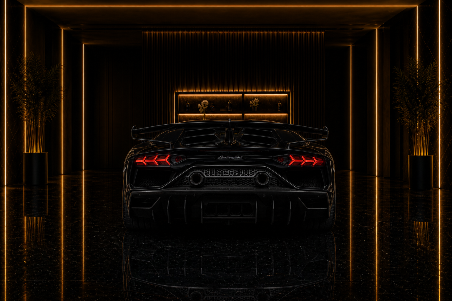 Lamborghini Aventador SVJ aventador svj angle rear