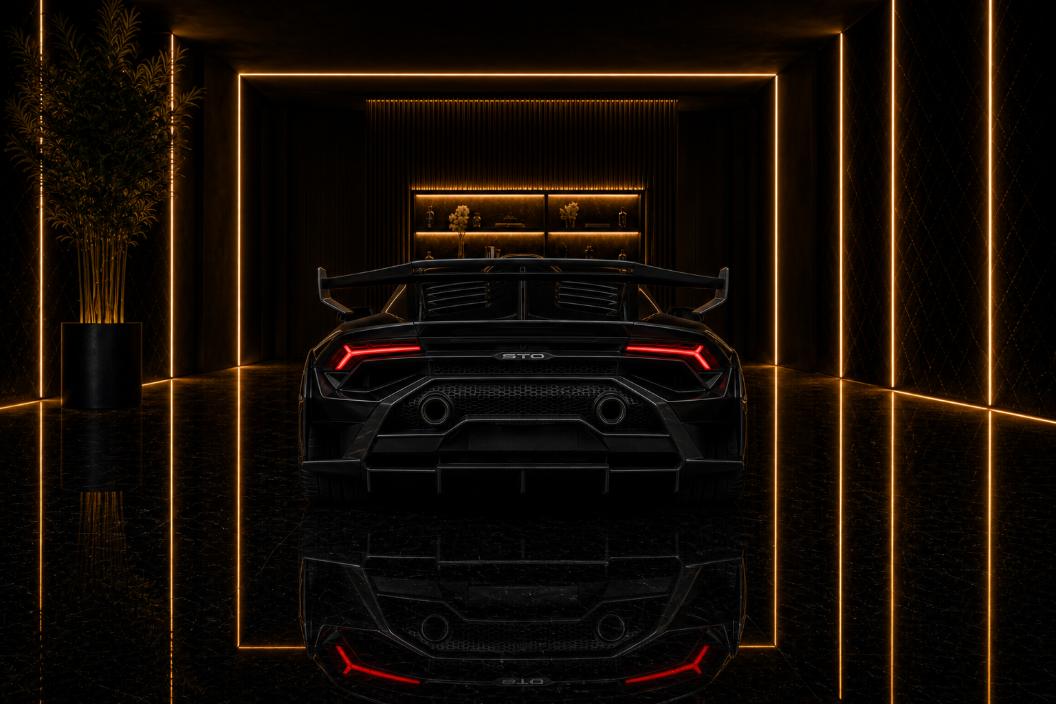 Lamborghini Huracan STO huracan sto angle rear