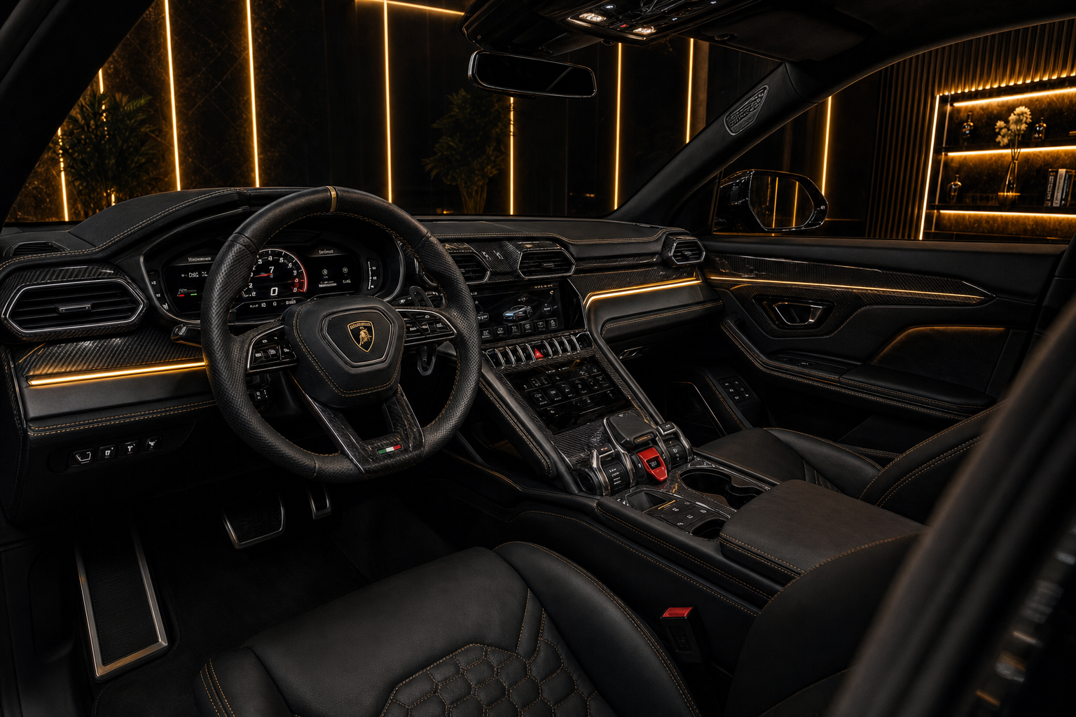 Lamborghini Urus Mansory urus mansory interior cockpit