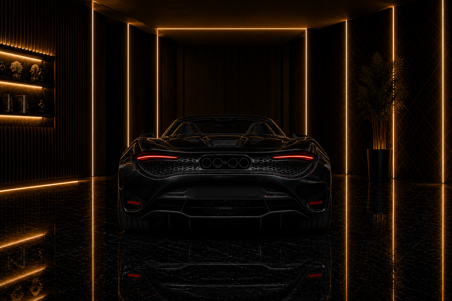 Mclaren 750s Spider 750s spider angle rear