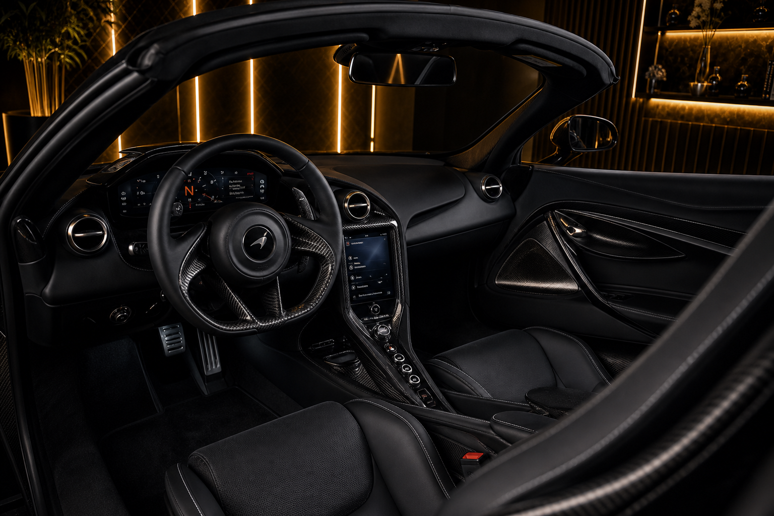 Mclaren 750s Spider 750s spider interior cockpit