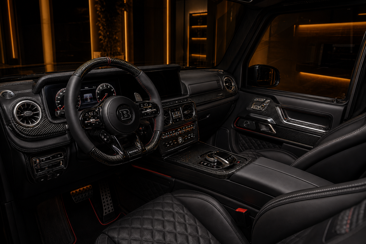 Mercedes-Benz G63 Brabus 900 Rocket g63 brabus 900 interior cockpit