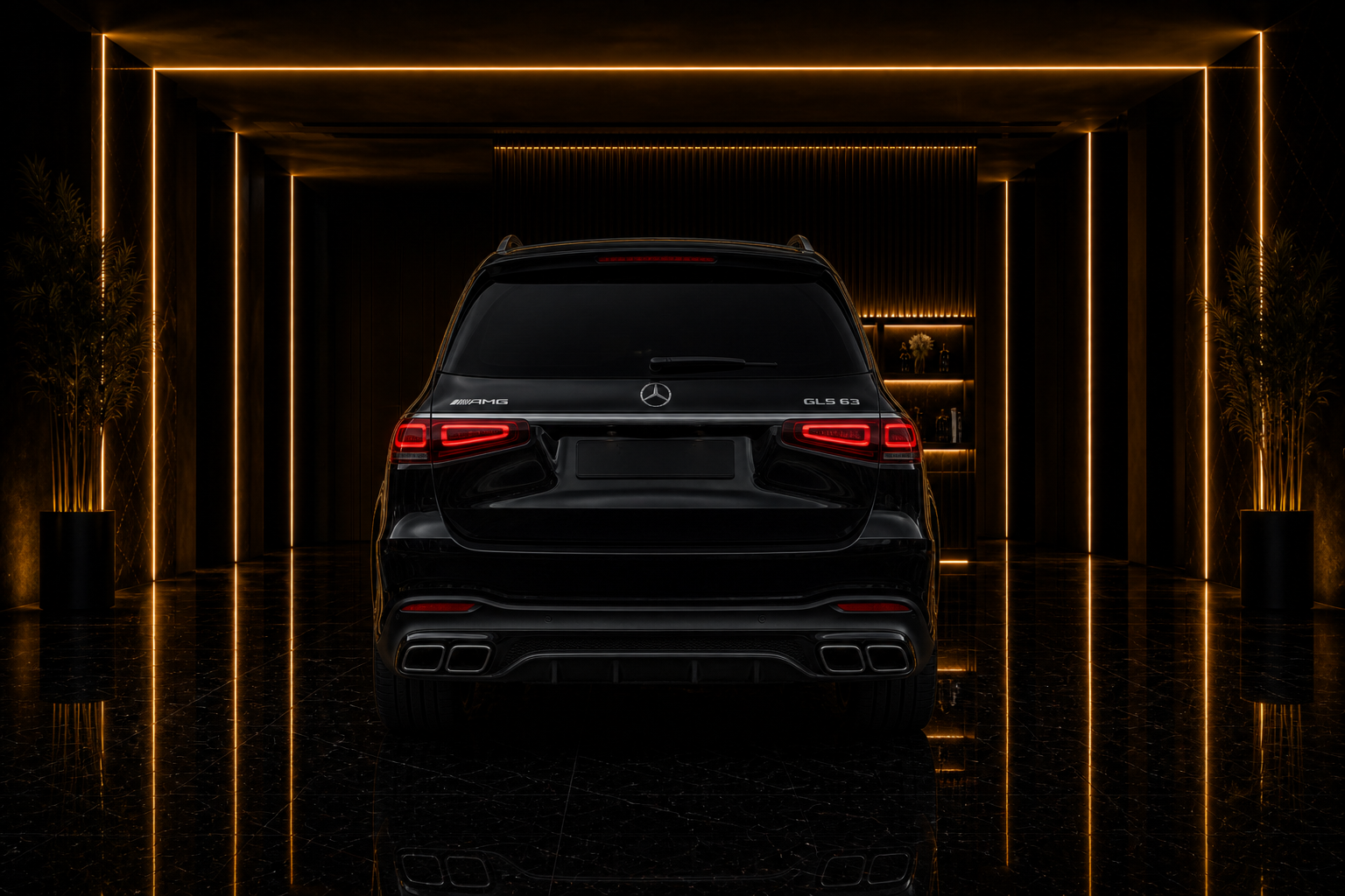 Mercedes-Benz Gls63 gls63 angle rear