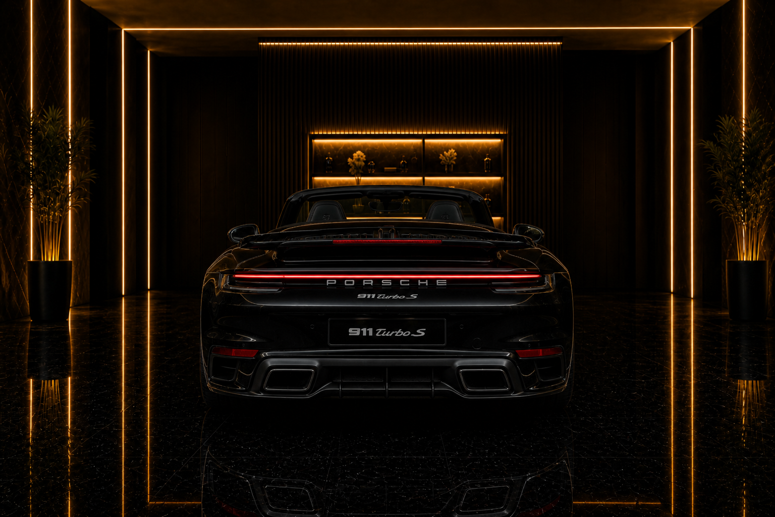 Porsche 911 Turbo S Cabriolet 911 turbo s cabriolet angle rear