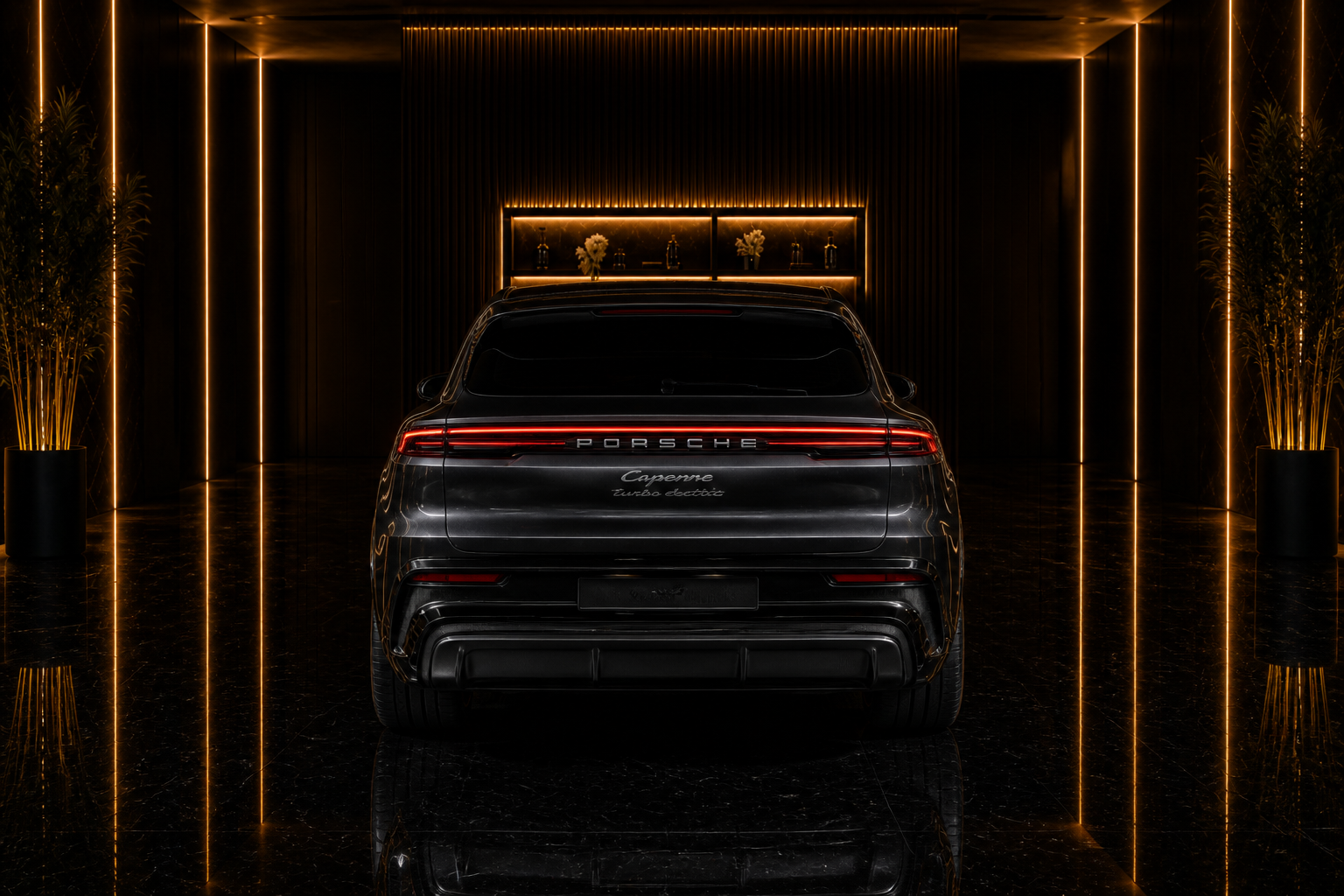 Porsche Cayenne Turbo Electric cayenne turbo electric angle rear