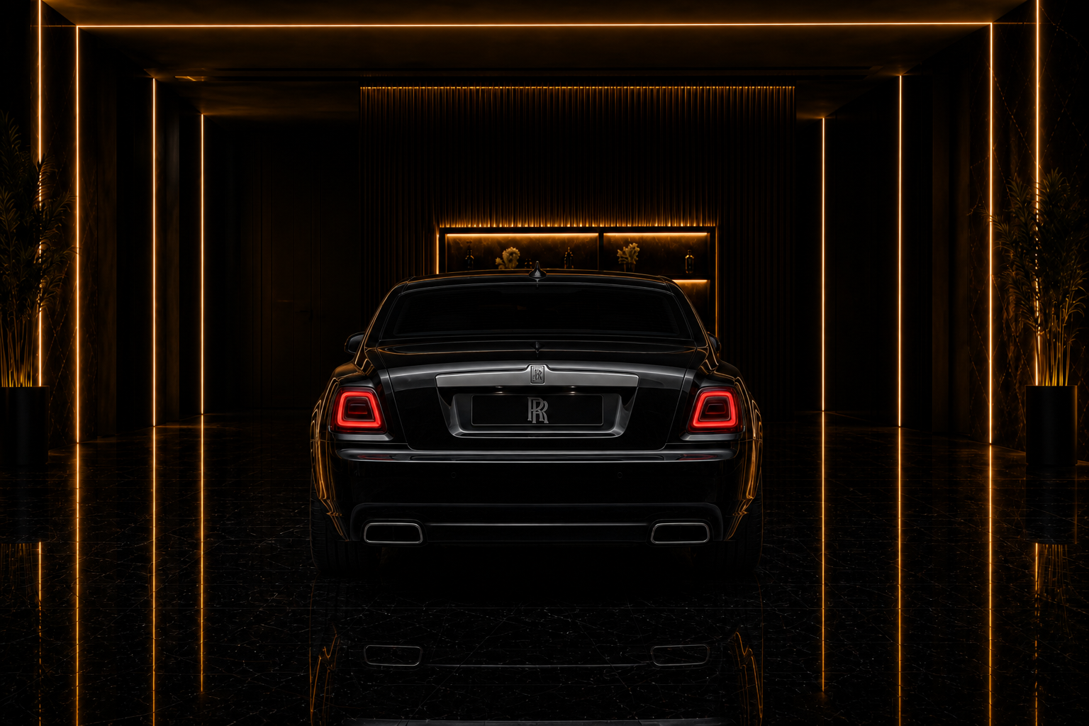 Rolls-Royce Phantom phantom angle rear