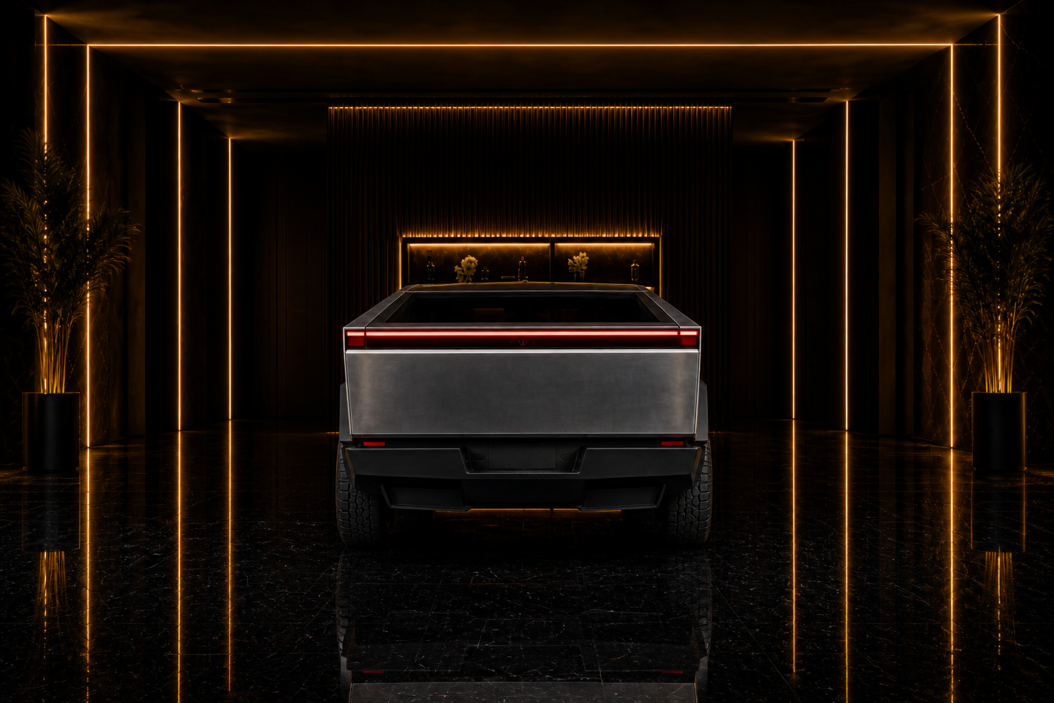 Tesla Cyberbeast cyberbeast angle rear