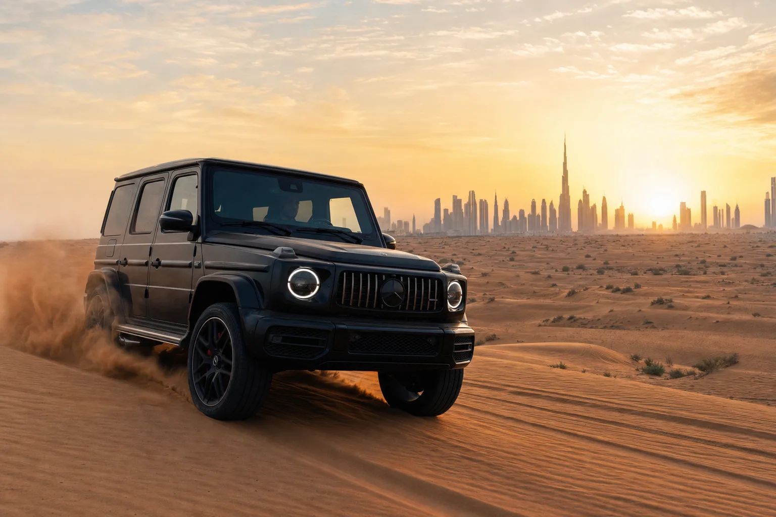 Mercedes-Benz G63 off-road desert rental Dubai hero